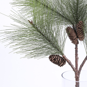 <span class=keywords><strong>Planta</strong></span> Artificial regalo de Navidad Artificial plástico Pino rama de la hoja para la decoración - Product Image 2