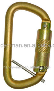 Mosquetón de Rescate Tipo D de Triple Bloqueo de Acero 2308TL-3 CE EN362 35kN - Product Image 3