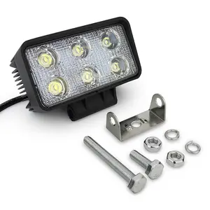 Lumière LED de travail 4.3 pouces, 12-18W, pour camion et tracteur, vente directe d'usine