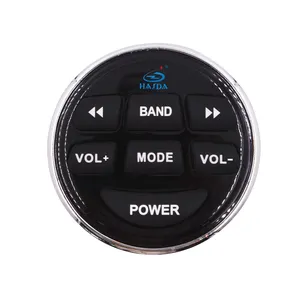 Waterproof Round Wired Non-display Remote Controller of Media Receiver for Yacht Boat