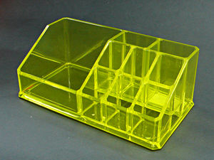 Support de rouge à lèvres bleu à 6 voies en forme de fleur acrylique - Product Image 2