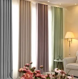 High Quality Plain Thicken Chenille Fabric Window Blackout Curtain Shower Curtain