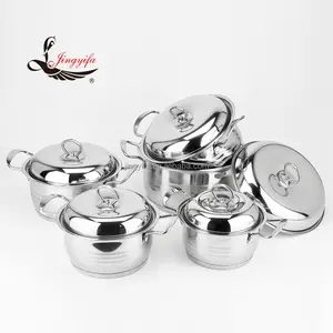 Groothandel 10Pcs Apple Vorm India Rvs Pot Keuken Ware Kookgerei Set