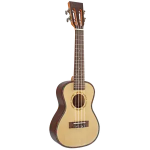 Goedkope Custom Merk Gitaar Spruce Solid Top Ukelele Klassieke Hoofd Palissander Terug En Kant