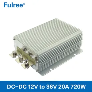 Impermeable DC DC Step Up Convertidor de 12 V a 36 V 20A 720 W fuente de Alimentación del Regulador de Voltaje