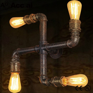 Décoratif vintage style industriel lumières edison ampoule paroi de la conduite d'eau <span class=keywords><strong>applique</strong></span> pour la lecture - Product Image 6