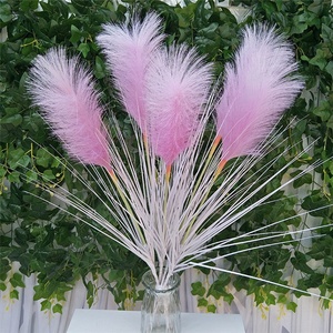 F-1458 oggetti di Scena di Nozze Artificiale bianco <span class=keywords><strong>Pampas</strong></span> Steli di Plastica <span class=keywords><strong>Pampas</strong></span> Singolo Ramo Peloso Erba <span class=keywords><strong>Pampas</strong></span> Decorazione - Product Image 6