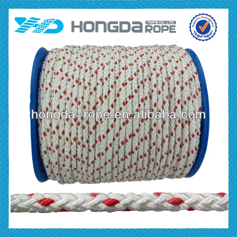 8 mm x 200 m 8 strand colored nylon rope for sale