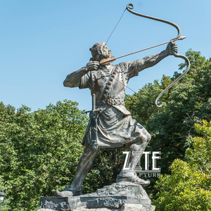 Statue de soldat l'arc grec, grande taille, sculpture Antique en bronze, chair, jardin, 21 cm