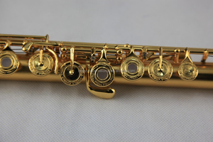 <span class=keywords><strong>Flauto</strong></span> placcato in oro strumenti musicali di alta qualità di buona qualità - Product Image 6