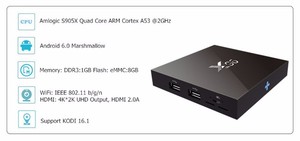 <span class=keywords><strong>X96</strong></span> 2g 16g Android6.0 Marshmal S905X Amlogic Quad Core <span class=keywords><strong>Kodi</strong></span> 16.1 4 K H.265 WiFi con DLNA Streaming Media Player - Product Image 5