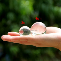 Sphère de boule de guérison solide en cristal de verre clair de taille différente personnalisée K9 40mm pour la décoration de la maison