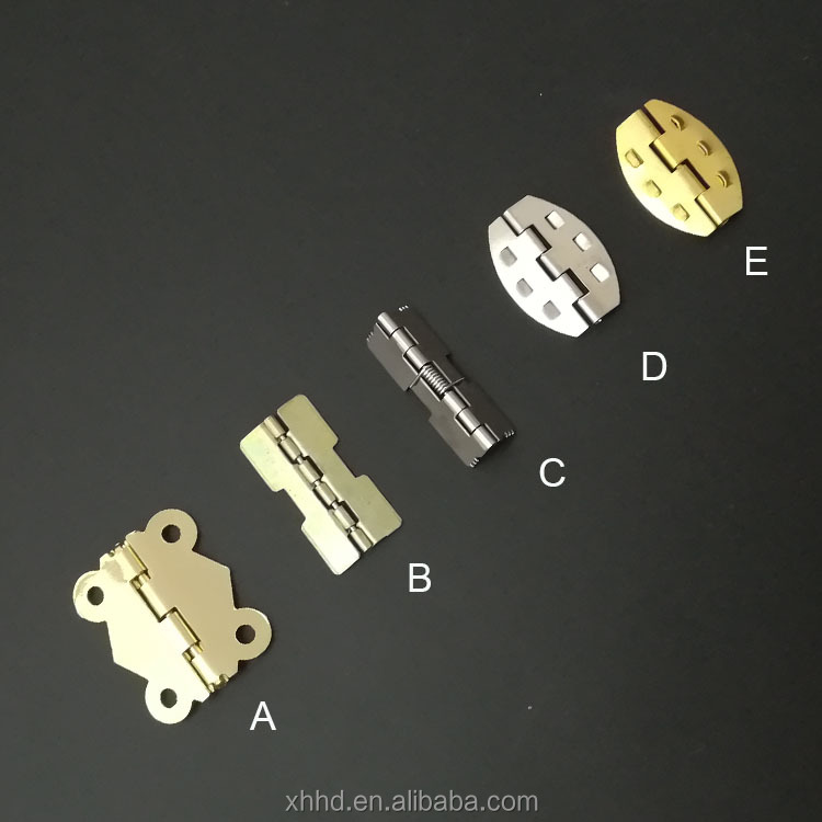 Лидер продаж, небольшой металлический деревянный шарнир 90 градусов для ювелирных изделий, дизайн под заказ, пружинный шарнир