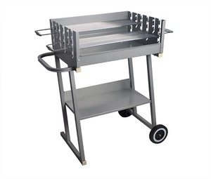 Al aire libre comercial <span class=keywords><strong>carbón</strong></span> en forma de H de la parrilla de <span class=keywords><strong>barbacoa</strong></span> con rueda - Product Image 1