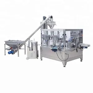 Automatic Factory CE approval auger filler Doypack machine for vitamin powder zipper pouch premade bag