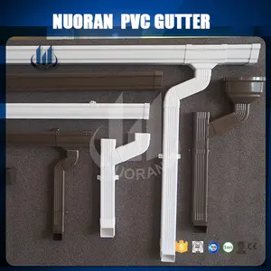 Échantillon gratuit Inde PVC Gouttière De Pluie De Toit Malaisie Système de Drainage Antique Décoratif Support De Gouttière