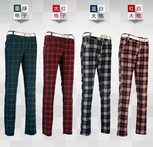 De algodón a cuadros Golf PGM de la mujer pantalones - Product Image 2