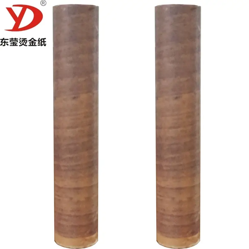 Wood grain pattern Hot Stamping Foil For plastic metal glass ceramic