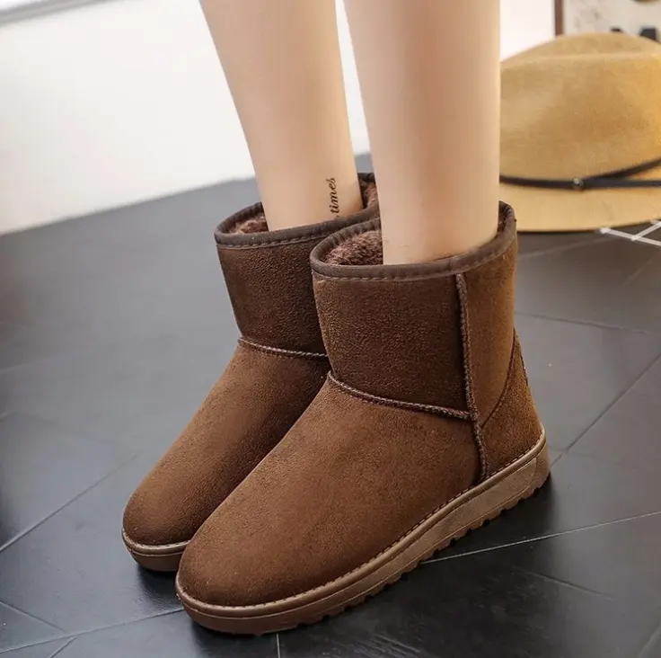 Plus velvet thickening non-slip female snow boots classic for winter