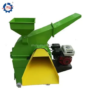 Small electric alfalfa agricultural chaff cutter/straw crusher/hay cutter machine