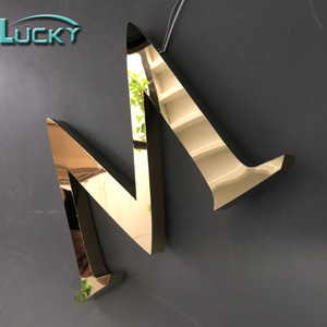 <span class=keywords><strong>Font</strong></span> personalizzato Acrilico e Acciaio Inox Parete Lettere LED Sign - Product Image 5