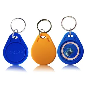 باب الوصول مخصص ABS keyfobs المفاتيح البلاستيكية nfc NTAG213 مفتاح فوب العلامة rfid الموجودة في قاعدة المفتاح