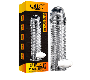 Funda para Pene Otto en Oferta, Condón para Hombres, Estimulación del Punto G, Retraso de la Eyaculación, Color Blanco Cristal, 170 mm - Product Image 4