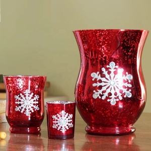 Linlang Shanghai Commercio All'ingrosso Decorazioni di natale Argento di <span class=keywords><strong>Grandi</strong></span> Dimensioni Uragano Supporto di Candela di <span class=keywords><strong>Vetro</strong></span> - Product Image 6