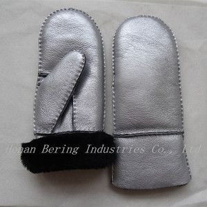2017 Español Napa Guantes de Cuero de piel de Cordero Guantes de Invierno de piel de Oveja de piel de Oveja Merina - Product Image 4