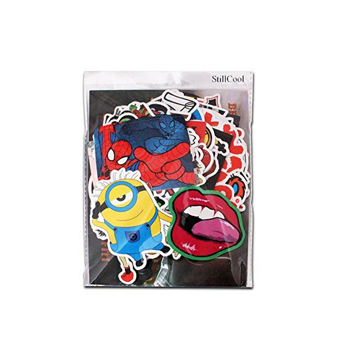 Custom Fancy Self Adhesive 55X55mm Non Removeable Graffiti Label Stickers