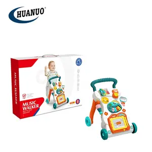 Baby Leren Lopen Speelgoed Plastic Eenvoudige Muziek Baby Peuter Walker Speelgoed