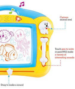 <span class=keywords><strong>Tableau</strong></span> de Dessin et d'Écriture Multifonctionnel <span class=keywords><strong>Mini</strong></span> <span class=keywords><strong>Ardoise</strong></span> Magique pour Enfants - Product Image 4