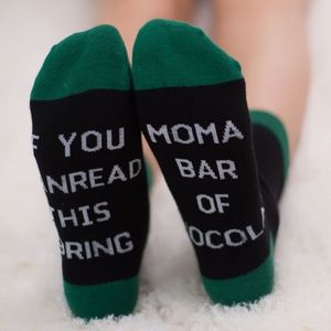 BONYPONY nouvel arrivage de chaussettes à vin personnalisées si vous pouvez lire cela, apportez-moi des chaussettes à vin en verre - Product Image 6