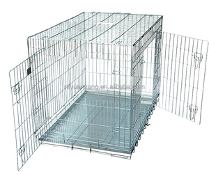 Cages pour chiens pliantes à double porte en fil métallique pour le marché britannique - Product Image 1