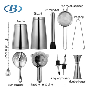 Deluxe Bartender Kit Rượu Cocktail <span class=keywords><strong>Shaker</strong></span> <span class=keywords><strong>Set</strong></span>, Thép Không Gỉ Bar Tool <span class=keywords><strong>Set</strong></span> Cho Quà Tặng - Product Image 2