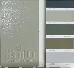 Textura de Revestimento Em Pó de Pulverização eletrostática Ral 7032 Cinza Tintas para Gabinete De Equipamentos Ao Ar Livre