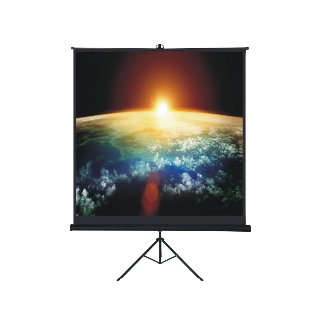 Stativ projektor bildschirm mit HD-Stoff in mattem Weiß von 60 "bis 150" Projektions wand Mattweiß CN;GUA PT2S8M