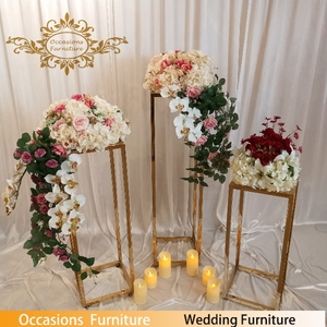 Soportes para Flores de Acero Inoxidable, Tubos de Color Dorado, para Bodas y <span class=keywords><strong>Fiestas</strong></span>, Venta al por Mayor - Product Image 5