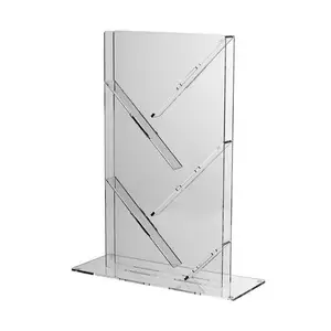 CD Rack Acrylic CD Holder Acrylic CD Display Stand Floor Standing Acrylic Living Room Furniture Clear Modern Scarpiera Di Legno