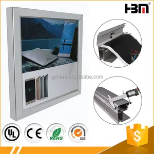 10 cm depeth snap marco de perfil de aluminio de alta resistencia DEL PVC lona impermeable advertir caja ligth