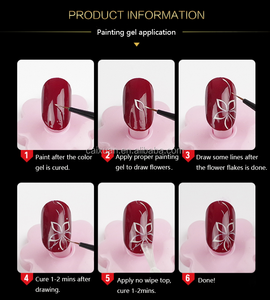 Caixuan Professional Nail Art Paint <strong>Gel</strong>, 12 Colors Nail Artist <strong>Gel</strong>, Painting <strong>Gel</strong> <strong>Kit</strong> - Product Image 5