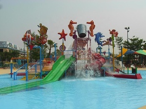 Parc aquatique fantaisie, grand parc d'eau avec toboggan en fibre de verre, - Product Image 5