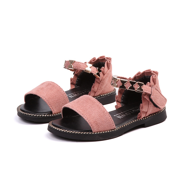 Распродажа, красивые кожаные сандалии принцессы для девочек