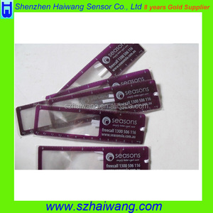 140*38mm en <span class=keywords><strong>plastique</strong></span> pvc <span class=keywords><strong>feuille</strong></span> de loupe, mince pvc loupe avec règle - Product Image 4