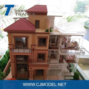 Modèle de villa <span class=keywords><strong>3D</strong></span> moderne, modèle de maison <span class=keywords><strong>3D</strong></span>, modèle architectural miniature à l'échelle - Product Image 2