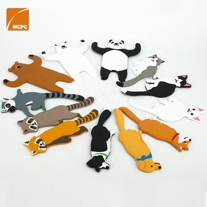 Réfrigérateur auto-adhésif en PVC 3D chats, avec <span class=keywords><strong>crochet</strong></span> à queue, cintre de décoration de cuisine, autocollants de <span class=keywords><strong>tableau</strong></span> blanc de bureau, porte-clé - Product Image 3