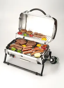 En acier inoxydable Portable Table de barbecue / barbecue gaz Propane grilles avec Box Design pour la cuisine en plein air