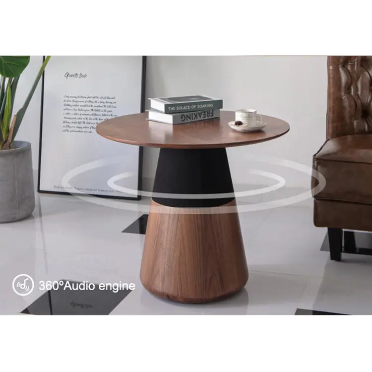 360 Degree Audio Engine Smart Height Adjustable Coffee Dining Table