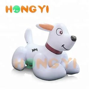 Kunden eine vielzahl von verschiedenen formen von aufblasbare PVC cartoon hund helium hund modell