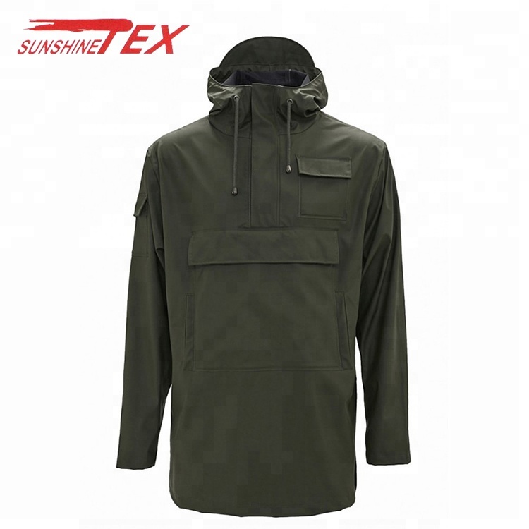 Лидер продаж, мужская непромокаемая куртка на заказ, оптовая продажа, ветрозащитный пуловер, дождевик, водонепроницаемое пальто